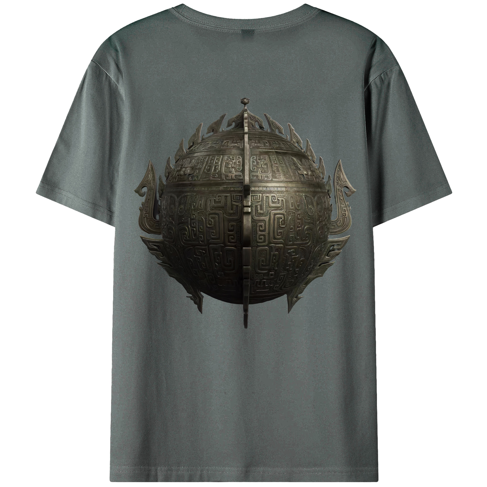 （画像用） Ne Zha 2 ナタ 魔童の大暴れ 綿100％半袖Tシャツ（背面プリント）